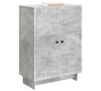 vidaXL Aparador Gris Hormigón 66 x 34,5 x 90 cm Madera de Ingeniería, Aparador Vintage Rectangular, Espacio Amplio para Sala, Mueble Moderno, Funcional y organizado