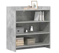 vidaXL Aparador Gris Hormigón 75 x 36 x 80 cm Madera de ingeniería,