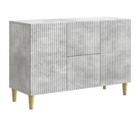 vidaXL Aparador Gris Hormigón 89 x 34,5 x 60 cm Madera de Ingeniería