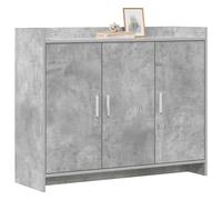 vidaXL Aparador Gris Hormigón 98,5 x 33 x 80 cm Madera de ingeniería,