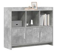 vidaXL Aparador Gris Hormigón 98,5 x 33 x 80 cm Madera de ingeniería,