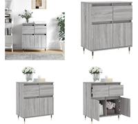 vidaXL, aparador gris Sonoma, 60x35x70 cm, material de madera, aparador, aparadores, cómoda, aparador buffet