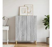 vidaXL Aparador Gris Sonoma 66 x 34,5 x 90 cm Madera de Ingeniería