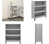 vidaXL, aparador gris Sonoma, 69,5 x 32,5 x 90 cm, material de madera, aparador, aparadores, armario, armario de almacenamiento