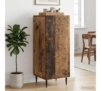 vidaXL Aparador Madera envejecida 33 x 34,5 x 89,5 cm