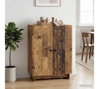 vidaXL Aparador Madera Envejecida 66 x 34,5 x 90 cm, Aparador Vintage Rectangular, Espacio Amplio para Sala, Mueble Moderno, Funcional y organizado