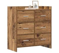 vidaXL Aparador Madera Envejecida 75 x 33 x 80 cm Madera de ingeniería,
