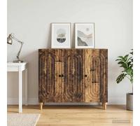vidaXL Aparador Madera envejecida 89 x 34,5 x 80 cm