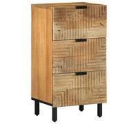 vidaXL Aparador marrón 40x33x75 cm madera maciza mango