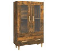 vidaXL Aparador Mueble Salón Sala Almacenaje Flotante Dormitorio Entrada Estante Cajón Doméstico Madera Contrachapada Roble Ahumado