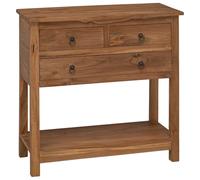vidaXL Aparador Natural 79 x 35 x 80 cm Madera de Teca Maciza,