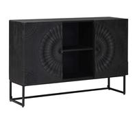 vidaXL Aparador Negro 105 x 30 x 68 cm