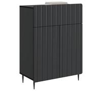 vidaXL Aparador Negro 66 x 34,5 x 92 cm Madera de Ingeniería