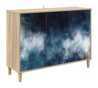 vidaXL Aparador RAALTE Sonoma 102 x 33 x 75 cm Madera de ingeniería