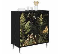 vidaXL Aparador RHENEN Roble Negro 69 x 33 x 76 cm