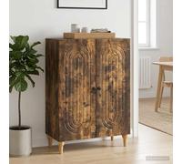 vidaXL Aparador Roble Ahumado 66 x 34,5 x 90 cm Madera de Ingeniería