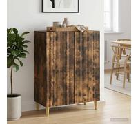 vidaXL Aparador Roble Ahumado 66 x 34,5 x 90 cm Madera de Ingeniería