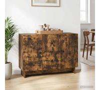 vidaXL Aparador Roble Ahumado 89 x 34,5 x 60 cm Madera de Ingeniería