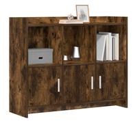 vidaXL Aparador Roble Ahumado 98,5 x 33 x 80 cm Madera de ingeniería,