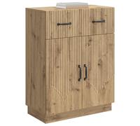 vidaXL Aparador Roble Artesanal 66 x 34,5 x 87 cm Madera de Ingeniería, Aparador Moderno, Espacio Amplio, Mueble Compacto, Buffet Elegante, práctico para organizar tu hogar