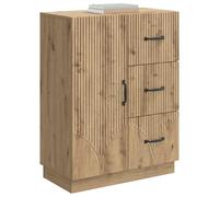 vidaXL Aparador Roble Artesanal 66 x 34,5 x 87 cm Madera de Ingeniería, Sala, Mueble de Almacenaje Moderno, Muebles de Comedor, Armario Funcional, Solución Amplia para Organizar