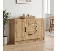 vidaXL Aparador Roble Artesanal 89 x 34,5 x 57 cm Madera de Ingeniería