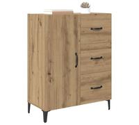 vidaXL Aparador Roble artesanal 69,5 x 34 x 90 cm Madera de ingeniería, moderno y rectangular