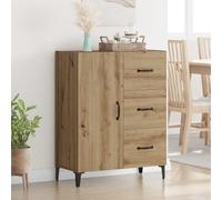 vidaXL Aparador Roble artisan 69,5 x 34 x 90 cm Madera de ingeniería