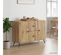 vidaXL Aparador Roble artisan 89 x 34,5 x 60 cm Madera de Ingeniería