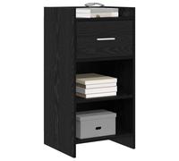 vidaXL Aparador Roble Negro 40 x 36 x 80 cm Madera de ingeniería,