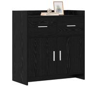 vidaXL Aparador Roble Negro 75 x 36 x 80 cm Madera de ingeniería,