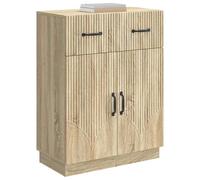 vidaXL Aparador Roble Sonoma 66 x 34,5 x 87 cm Madera de Ingeniería, Aparador Moderno, Espacio Amplio, Mueble Compacto, Buffet Elegante, práctico para organizar tu hogar