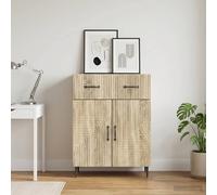 vidaXL Aparador Roble Sonoma 66 x 34,5 x 89,5 cm Madera de Ingeniería