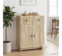 vidaXL Aparador Roble Sonoma 66 x 34,5 x 90 cm Madera de Ingeniería