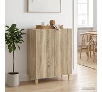 vidaXL Aparador Roble Sonoma 66 x 34,5 x 90 cm Madera de Ingeniería