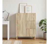 vidaXL Aparador Roble Sonoma 66 x 34,5 x 90 cm Madera de Ingeniería