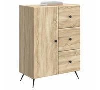 vidaXL Aparador Roble Sonoma 66 x 34,5 x 90 cm Madera de Ingeniería, Aparador para Sala, diseño Moderno Rectangular, Gran Almacenamiento para Comedor, decoración y organización en casa