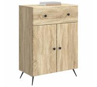 vidaXL Aparador Roble Sonoma 66 x 34,5 x 90 cm Madera de Ingeniería, Unidad Moderna para Sala, almacén Buffet, Gran Espacio, Elegante Organizador de Comedor