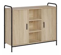 vidaXL Aparador Roble Sonoma 97 x 33 x 81 cm Madera de ingeniería