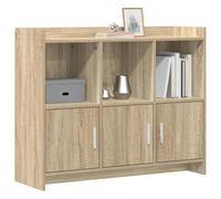 vidaXL Aparador Roble Sonoma 98,5 x 33 x 80 cm Madera de ingeniería,