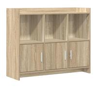 vidaXL Aparador Roble Sonoma 98,5 x 33 x 80 cm Madera de ingeniería