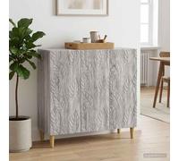 vidaXL Aparador Sonoma gris 89 x 34,5 x 80 cm Madera de ingeniería
