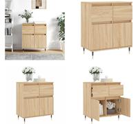 vidaXL, aparador Sonoma, roble, 60x35x70 cm, material de madera, aparador, aparadores, cómoda, aparador buffet