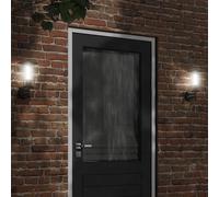 vidaXL Aplique de exterior de acero inoxidable negro