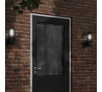 vidaXL Aplique de exterior de acero inoxidable negro