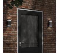 vidaXL Aplique de exterior de acero inoxidable negro