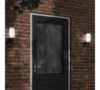 vidaXL Aplique de exterior de acero inoxidable negro