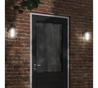 vidaXL Aplique de exterior de acero inoxidable negro