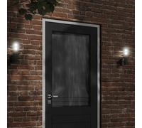 vidaXL Aplique de exterior de acero inoxidable negro