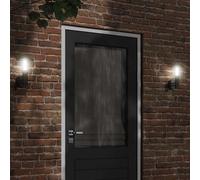 vidaXL Aplique de exterior de acero inoxidable negro